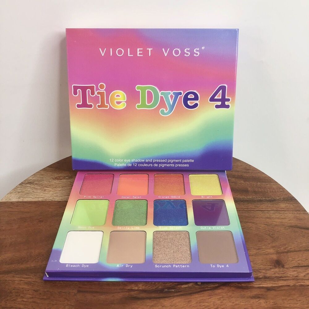 Violet Voss TIE DYE 4 - 12 Color Eye Shadow And Pressed Pigment Palette NEW